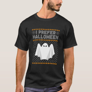 Camiseta Eu Prefiro o Natal das Bruxas Doce Engraçado Xm Fe