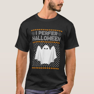 Camiseta Eu Prefiro o Natal das Bruxas Doce Engraçado Xm Fe