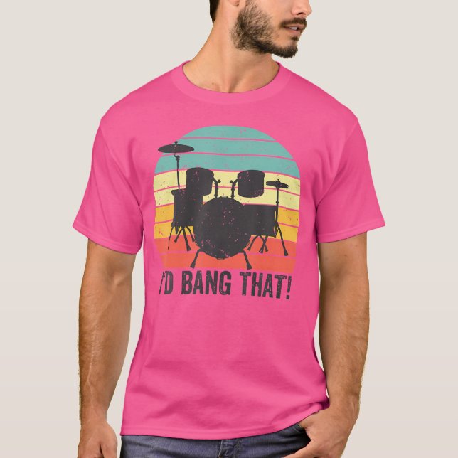 Camiseta Eu Prenderia Aquele Drummer De Percussão. (Frente)