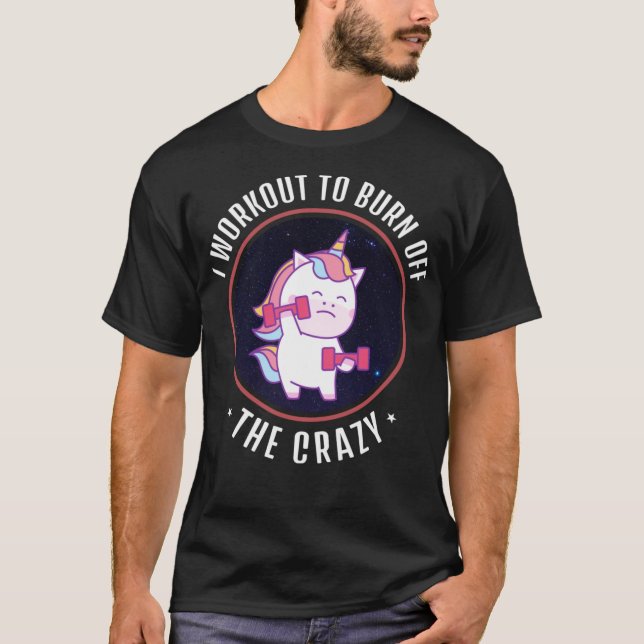 Camiseta Eu Preparei Queimar A Louca - Engraçado Unicórnio (Frente)