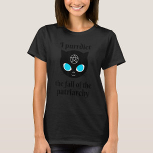 Camiseta Eu Prevejo a Queda do Patriarcado Gato Divertido F