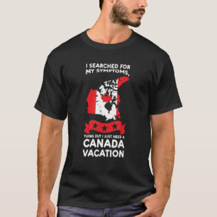 Camiseta Eu procurei pelos meus sintomas Canadá Canadá Cana