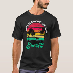 Camiseta Eu Procuro Praias E Surf Everett Surfing