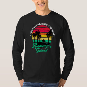 Camiseta Eu Procuro Praias E Surf Ilha Assateague Surfin