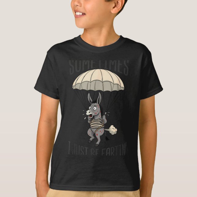 Camiseta Eu Projeto Às Vezes Meme de Burro Que Peida (Frente)