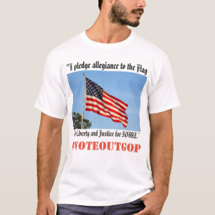 Camiseta Eu prometo a fidelidade PARA VOTAR PARA FORA O GOP