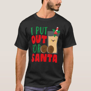 Camiseta Eu Pus Fora Para Papai Noel Cookie No Natal