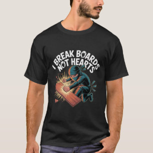 Camiseta Eu Quebro Tábuas Não Corações Treinamento de Sparr
