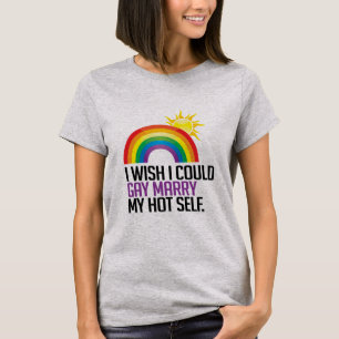 Camiseta Eu queria poder gay casado o meu "eu quente"
