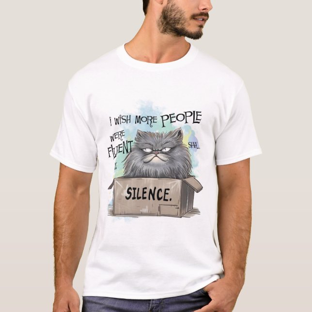 Camiseta Eu queria que mais pessoas fossem fluentes (Frente)