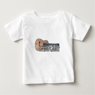 Camiseta Eu quero a minha guitarra, não a sua opinião.