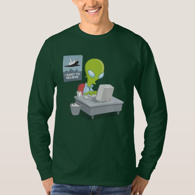 Camiseta Eu quero acreditar (Frente)