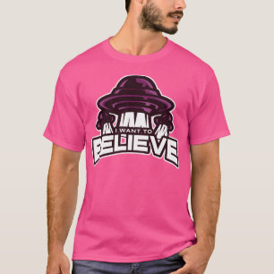 Camiseta Eu Quero Acreditar Em Design