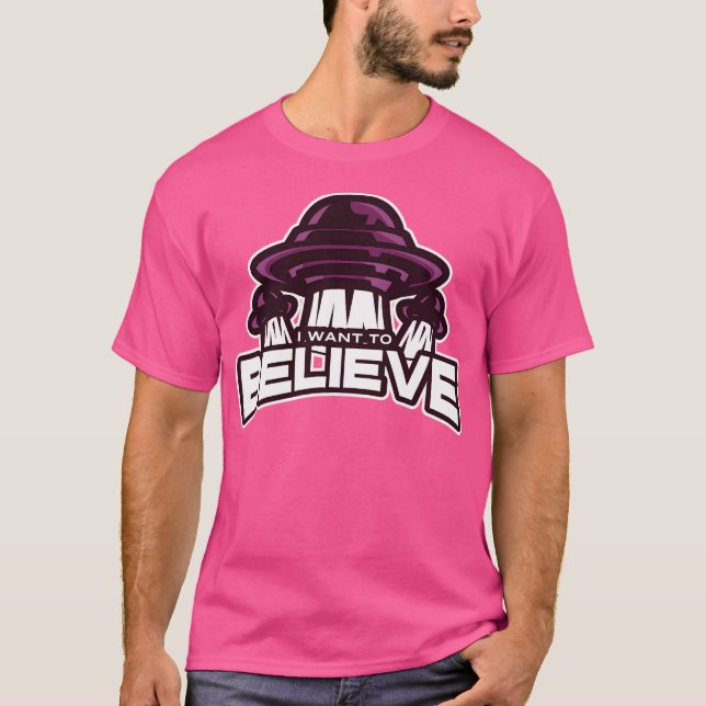 Camiseta Eu Quero Acreditar Em Design (Frente)