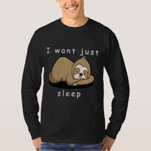 Camiseta Eu Quero Apenas Dormir Lama