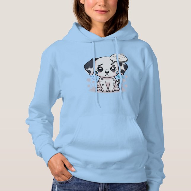 Camiseta Eu Quero Chorar Dálmata Emocional (Frente)