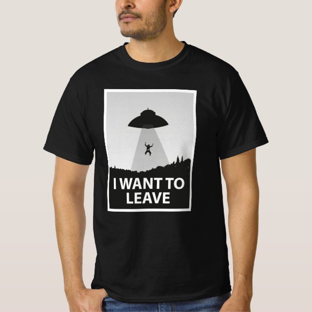Camiseta Eu Quero Deixar poster (Frente)