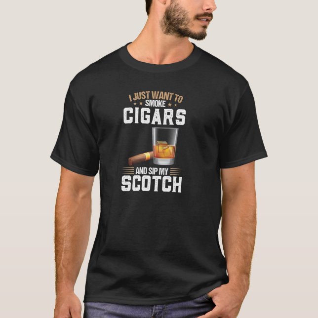 Camiseta Eu Quero Fumar Cigarros E Pingar Meu Scotch Pu (Frente)