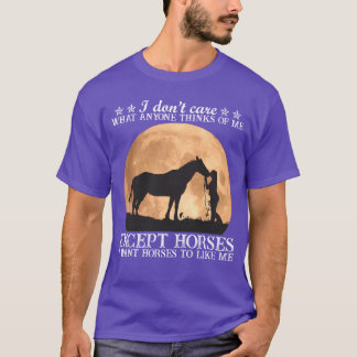 Camiseta Eu Quero Horseo Como Eu Engraçado Cavalo Amava Men