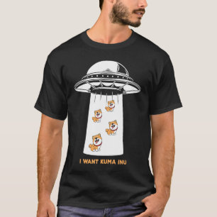 Camiseta Eu quero Kuma Inu Coin Blockchain Crypto Token Di