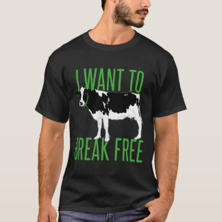 Camiseta eu quero me libertar - vaca