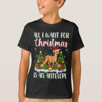 Eu Quero O Natal É Uma Luz De Árvore De Antílope X