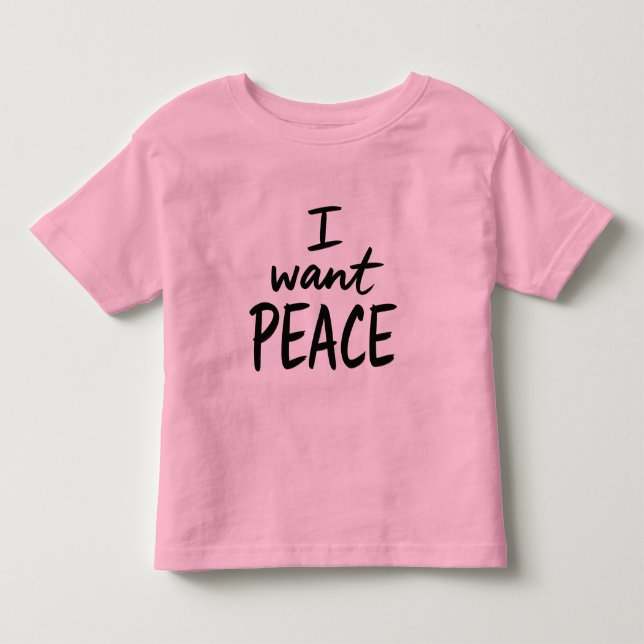 Camiseta “Eu Quero Paz” (Frente)