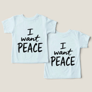 Camiseta “Eu Quero Paz” design