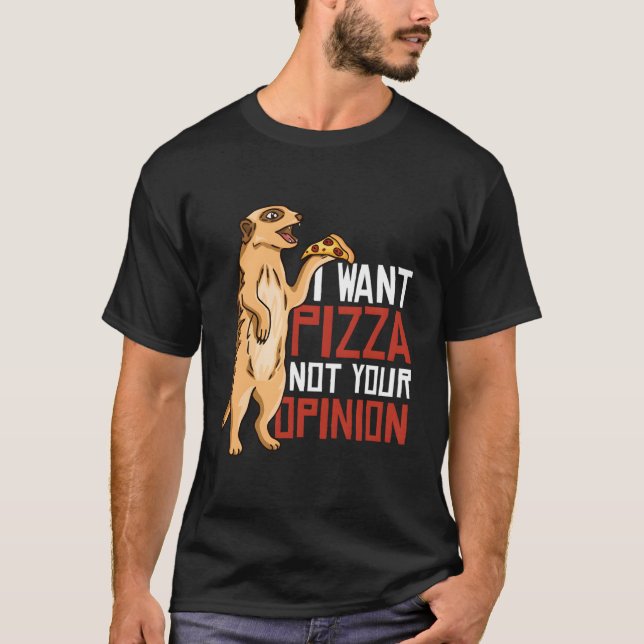 Camiseta Eu Quero Pizza Não Sua Cebola (Frente)