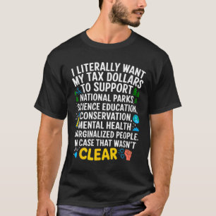 Camiseta Eu Quero Que Meus Dólares Fiscais Vão Ajudar A Apo