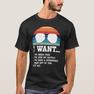 Camiseta Eu Quero Quebrar O Gratuito Para Andar Na Biciclet