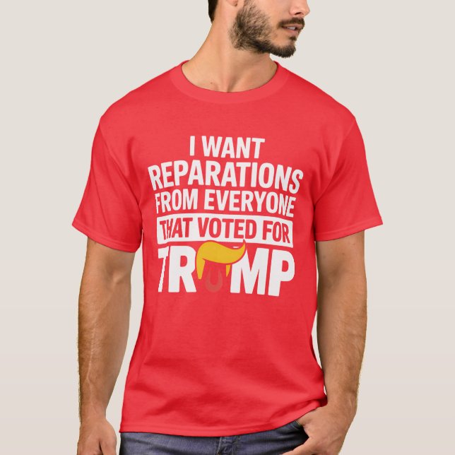 CAMISETA EU QUERO REPARAÇÕES DE TODOS (Frente)