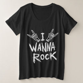 Camiseta Eu Quero Rock Feminina