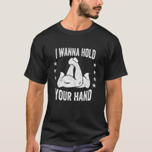 Camiseta Eu Quero Segurar Sua Mão Lutador de Luta de Braço