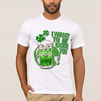 Camiseta Eu quero ser para dentro você irlandês