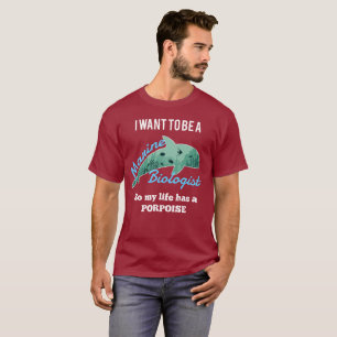 Camiseta Eu quero ser um biólogo marinho