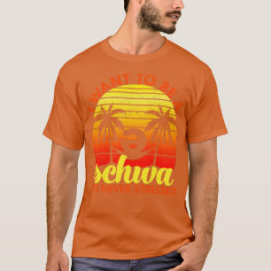 Camiseta Eu Quero Ser Um Schwa. Nunca Estressou Longa Manch