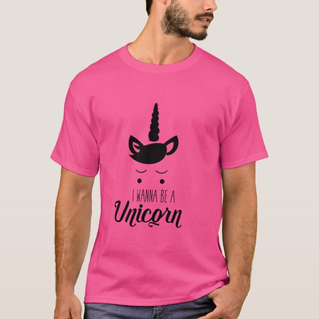 Camiseta Eu Quero Ser Um Unicórnio (Frente)