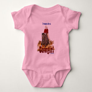 Camiseta Eu Quero Ser Uma Criança De Cowgirl