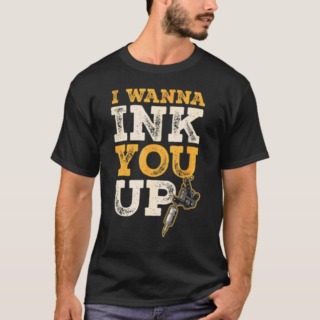 Camiseta Eu Quero Tocar Você Tatuador 1 (Frente)