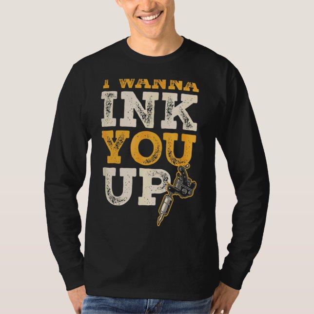 Camiseta Eu Quero Tocar Você Tatuador 1 (Frente)