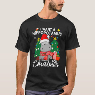 Camiseta Eu Quero Um Hippopotamus Para O Filho De Hippo De