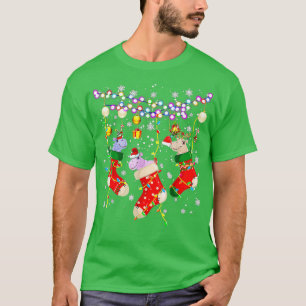 Camiseta Eu Quero Um Hippopotamus Para O Natal Xmas Hippo P