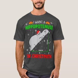 Camiseta Eu Quero Um Hippopotencial Para Christmath Math Ch