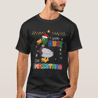 Camiseta Eu Quero Um Pato Para O Xmas Feio