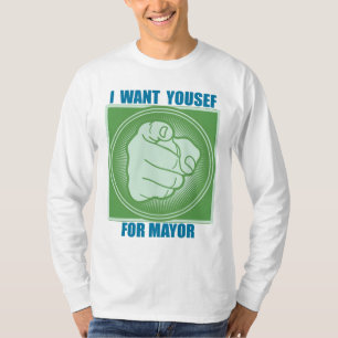 CAMISETA EU QUERO YOUSEF COMO PREFEITO