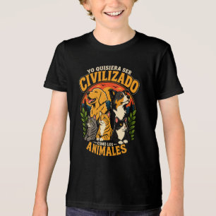 Camiseta Eu quisiera ser civilizado 1