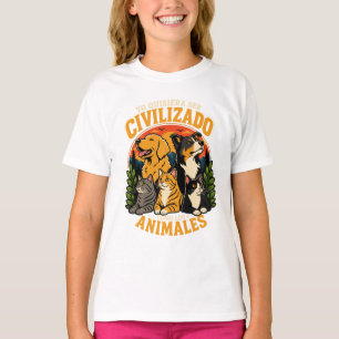 Camiseta Eu quisiera ser civilizado 1