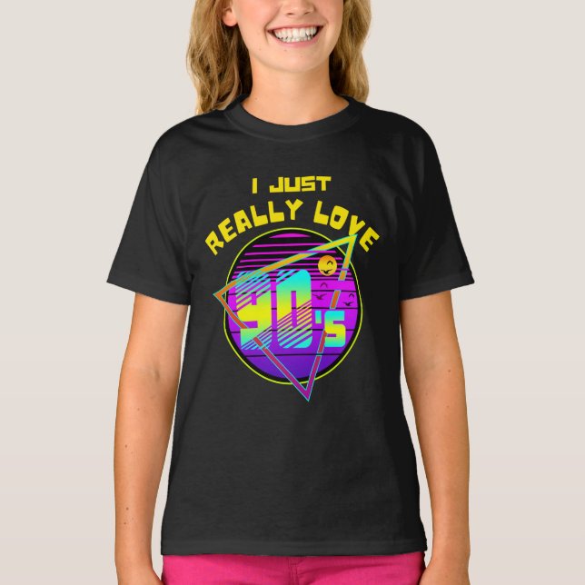 Camiseta eu realmente amo os anos 90 (Frente)