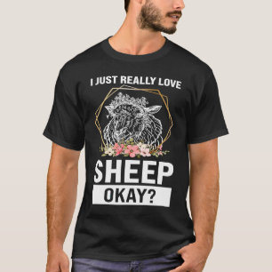 Camiseta Eu realmente amo ovelhas, ovelhas.